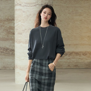 VALUE「 T体恤纯色打底套衫 禅 」醋酸羊毛圆领长袖 Pāra COMMON