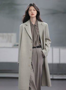 COMMON VALUE「 龛 Nische」进口精纺羊毛经纬肌理长西服外套