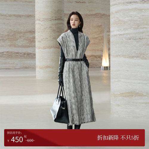 COMMON VALUE「 灵 Πàν」濡雨U型领无袖背心连衣裙 秋季新品！