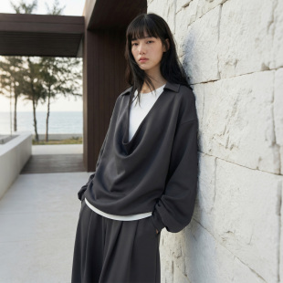 Pāra 禅 」奥地利兰精莫代尔卫衣宽松荡领上衣 VALUE「 COMMMON