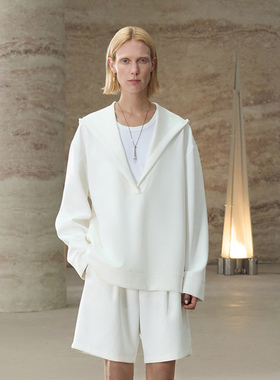 COMMON VALUE「 禅 Pāra 」奥地利重磅莫代尔 连帽长袖卫衣套衫