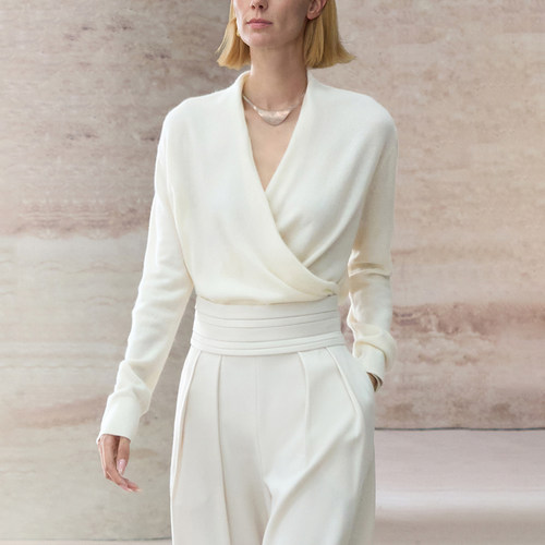 羊绒羊毛针织禅意套衫