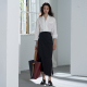 黑色风衣半身A字裙 COMMON VALUE 中性原创设计