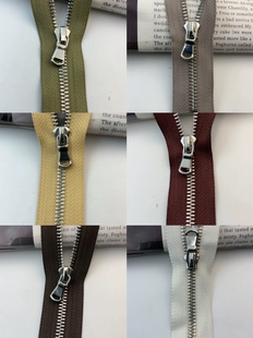 80cm门襟拉锁一号链接 高品质抗氧化5号Y牙金属铜拉链单开拉链40