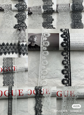 17019爆款高品质细线涤纶牛奶丝花边辅料DIY服装装辅料