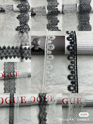17019爆款高品质细线涤纶牛奶丝花边辅料DIY服装装辅料