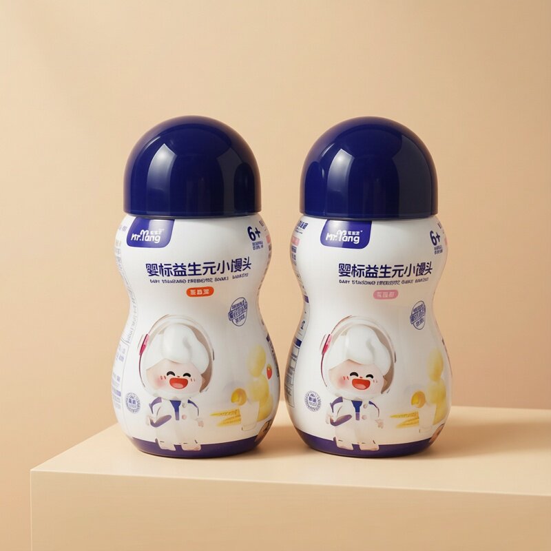 宅羊羊婴标益生元奶香小馒头宝宝零食入口即化溶豆豆婴儿辅食80克