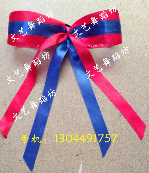 健美操服道具头花啦啦操表演演出亮片头花体操比赛服装头饰蝴蝶结
