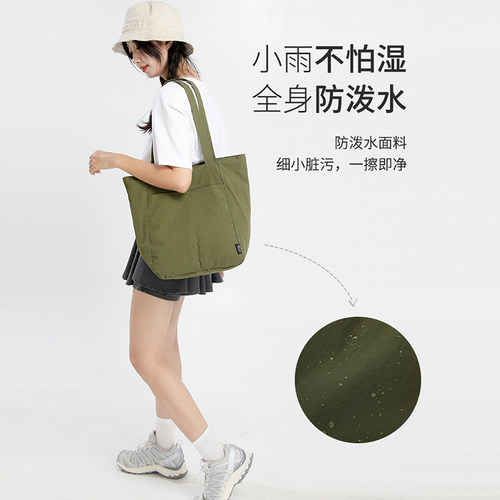 新款尼龙布大容量防水单肩托特包