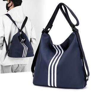 韩系ins风休闲大学生上课单肩托特包男女大容量通勤包双肩斜跨包
