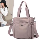 森堡路多用单肩手提斜挎包女士通勤包超轻休闲上班挎包尼龙布包