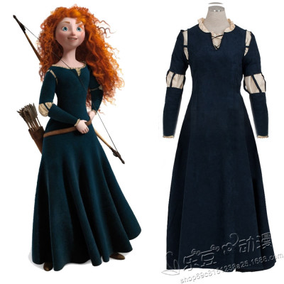 勇敢传说勇敢的女孩Brave梅莉达万圣节cosplay服装女装演出服现货