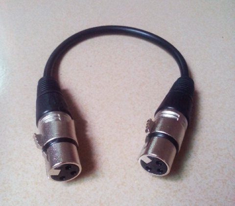 舞台灯光控台KTV家庭音响信号转接头卡侬头音箱连接音频线摇头灯