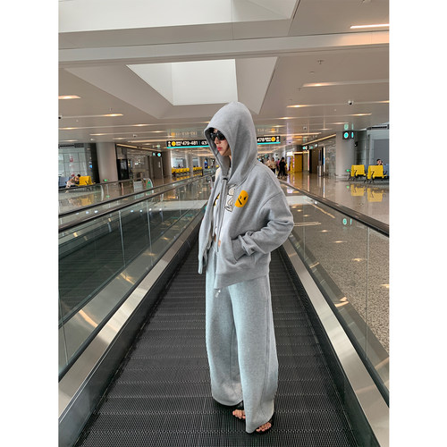 落落狷介运动套装两件套女