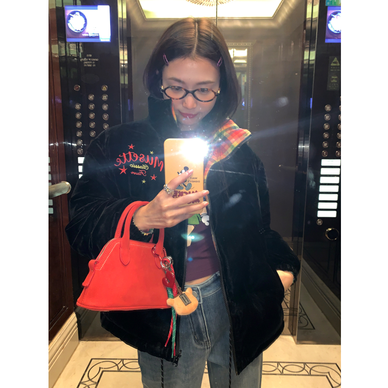 落落狷介两面穿加厚羽绒服女