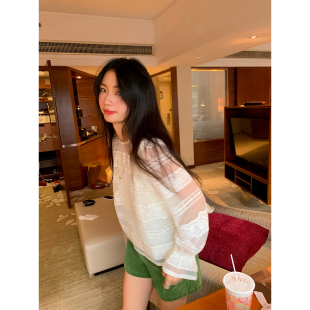 两件套吊带 女2025年新款 蕾丝上衣小个子早秋 白色蕾丝衫 落落狷介