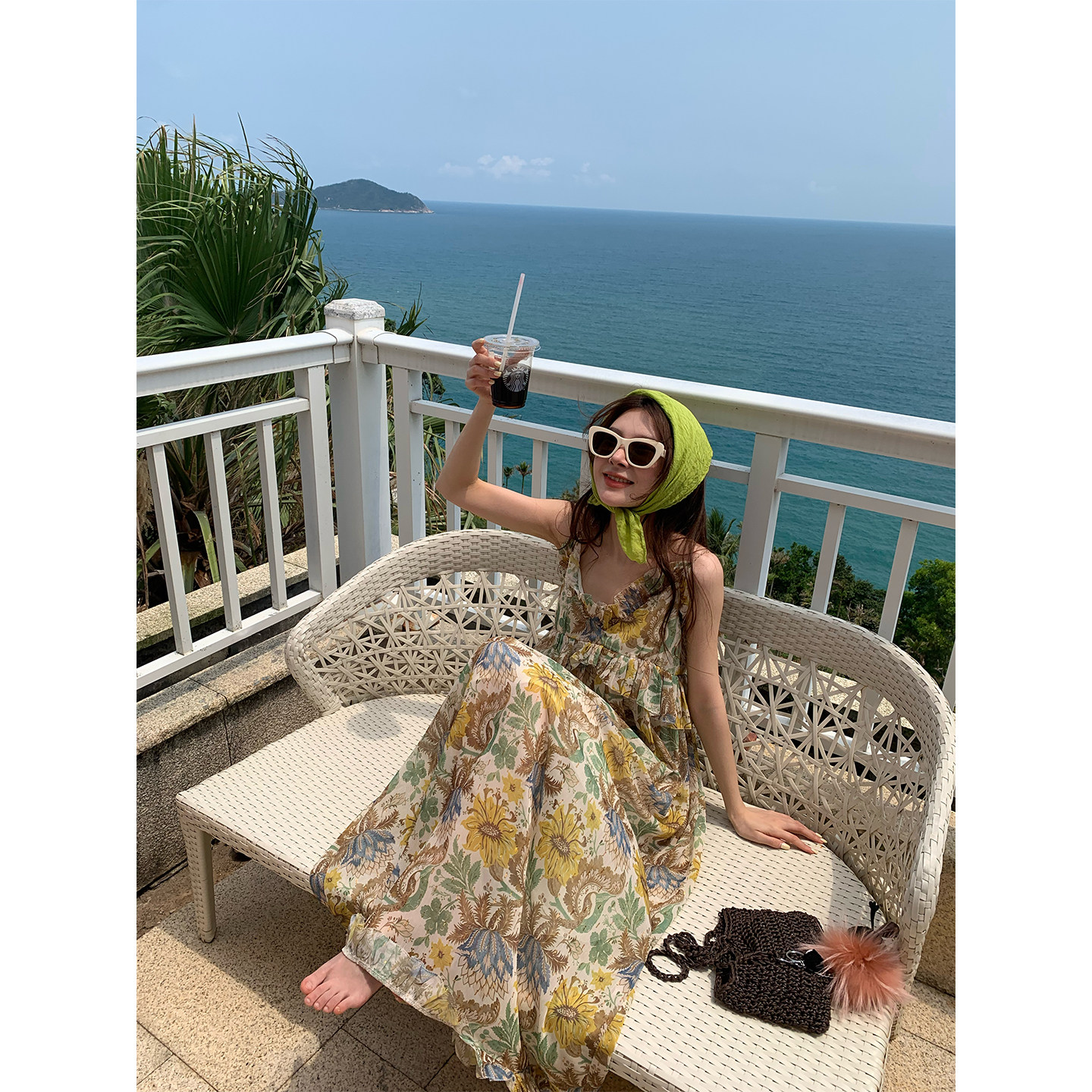 落落狷介 2026巨好看连衣裙碎花初夏雪纺吊带裙小个子宽松V领裙子