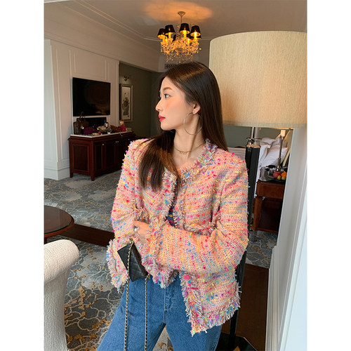 落落狷介宽松小个子毛呢外套女