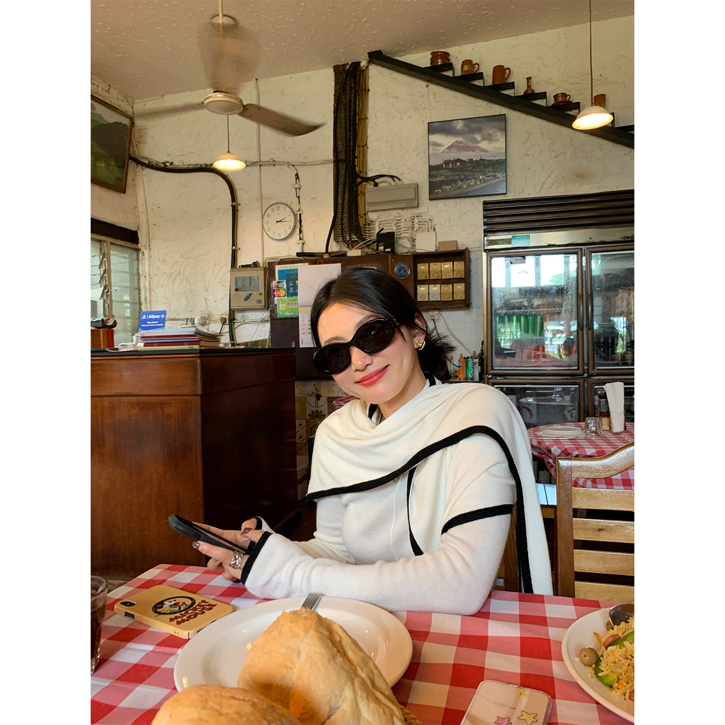 落落狷介两件套针织衫女