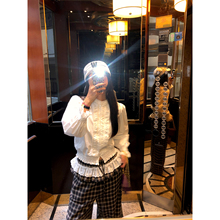 落落狷介高端小资小上衣白色法式衬衫女2025年新款设计感长袖早秋