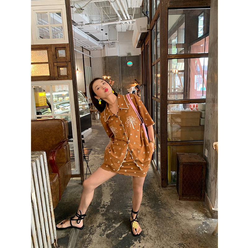 落落狷介套装裙女两件套衬衫