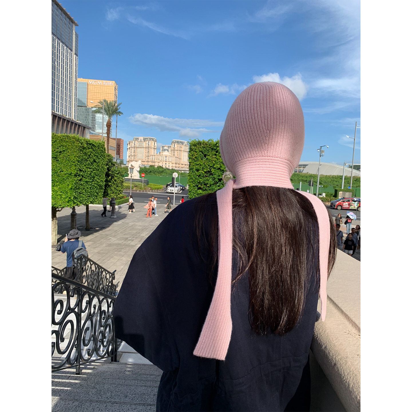 落落狷介纯绵羊毛针织帽子女