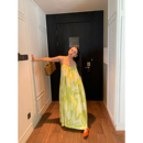 长裙 纯棉宽松印花吊带裙无袖 落落狷介夏季 吊带连衣裙女2025年新款