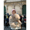 落落狷介皮草女款 环保皮草保暖小个子外套设计感毛毛外套 2025新款