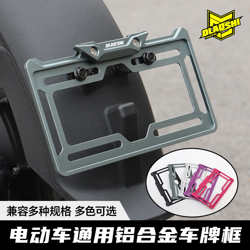 欧老师车牌框九号Mz F2z 小牛Umax Fxt极核AE5新国标牌照框后盾架