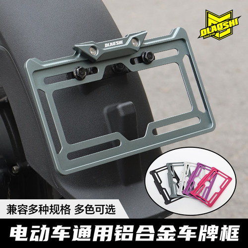 欧老师车牌框九号Mz F2z 小牛Umax Fxt极核AE5新国标牌照框后盾架
