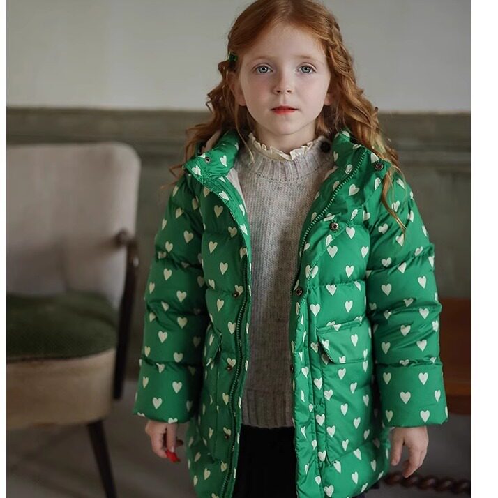 女童羽绒服冬季宝宝过年衣服小童外套冬天洋气幼儿园小女孩白鸭绒