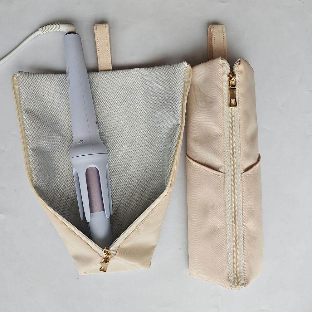 爆款日系卷发棒收纳袋防烫防水卷发棒夹板收纳袋悬挂旅行便携耐热