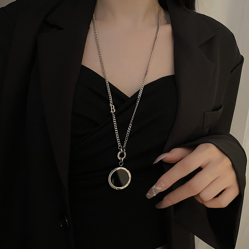 毛衣链欧美大气吊坠装饰项链