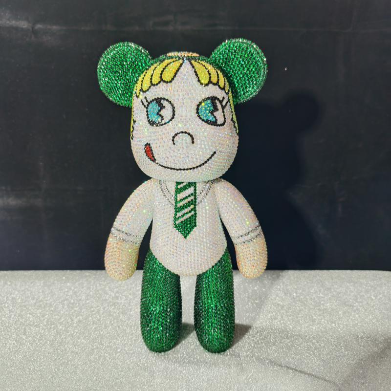 西服装暴力熊diy手工贴钻熊粘钻