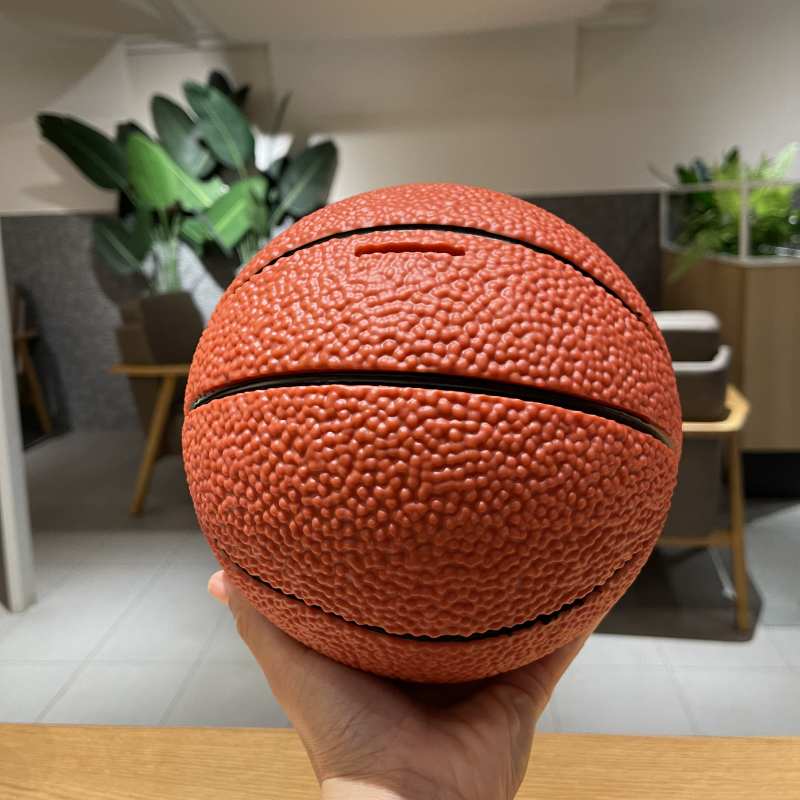篮球足球存钱罐搪胶防摔儿童