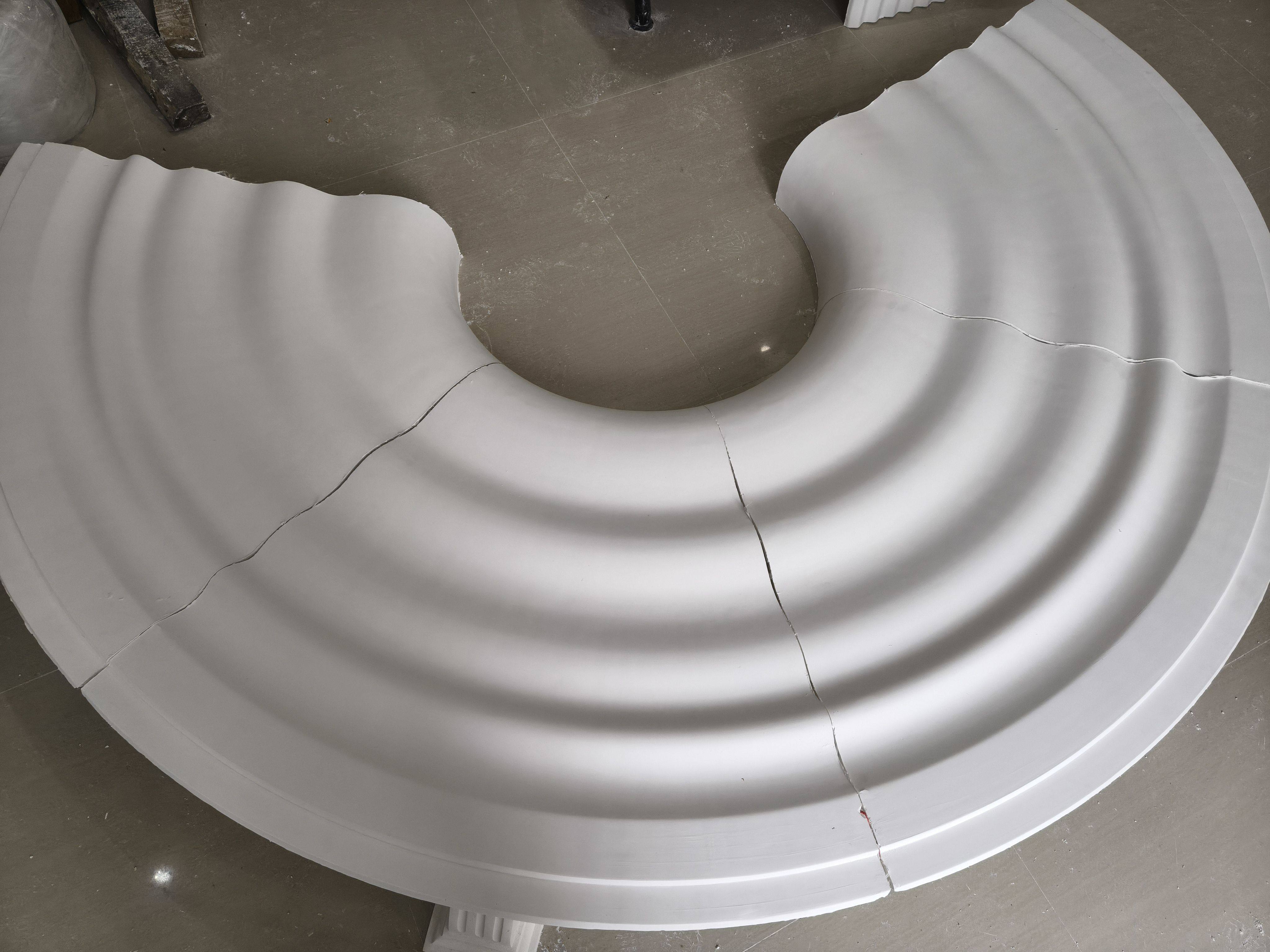 灯盘石膏水波纹拼花吊顶天花板装饰创意装修环保雕花艺术grg