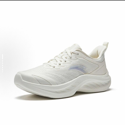 安踏飞云2丨2025新款轻质缓震厚底增高跑步鞋女透气运动鞋