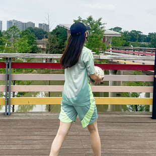 足球服女生套装宽松学生体育运动考试比赛训练服定制短袖足球衣男