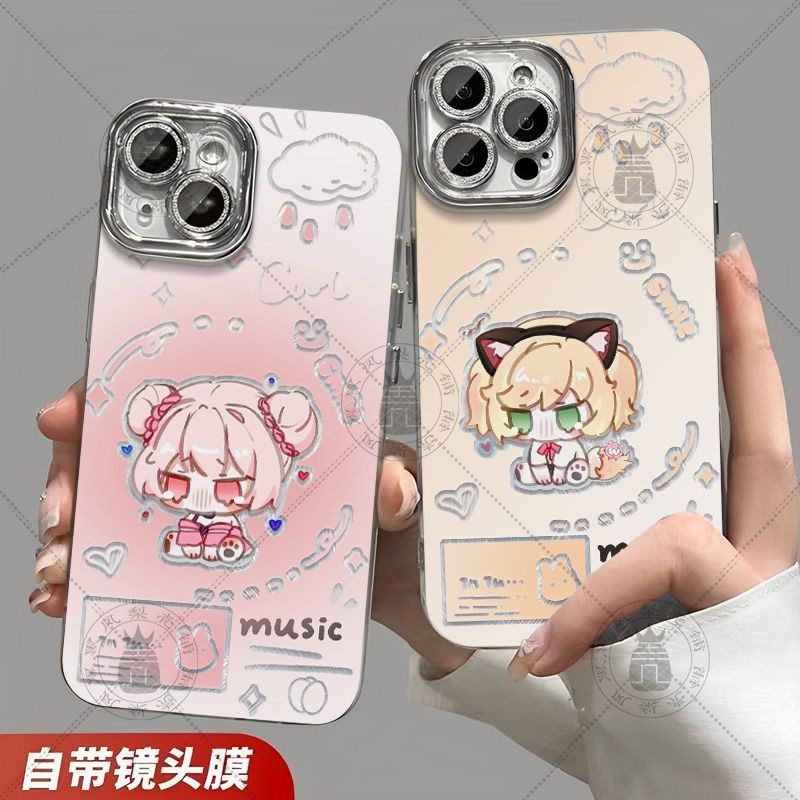 王者荣耀小乔孙权Q版羽纱手机壳vivo华为荣耀70OPPO小米苹果15