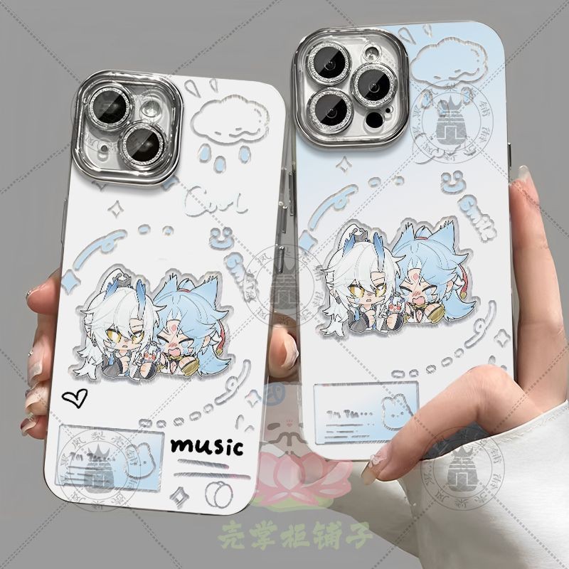 王者荣耀亚连敖隐Q版羽纱手机壳适用vivo苹果荣耀畅玩50OPPO一加