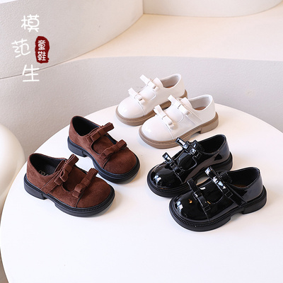 蝴蝶结纯色｜简约百搭｜小皮鞋