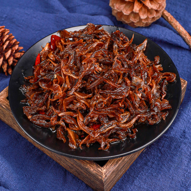 云南特产油鸡枞菌下饭菜油炸鸡纵菇即食拌面干鸡棕菌油零食菌菇酱