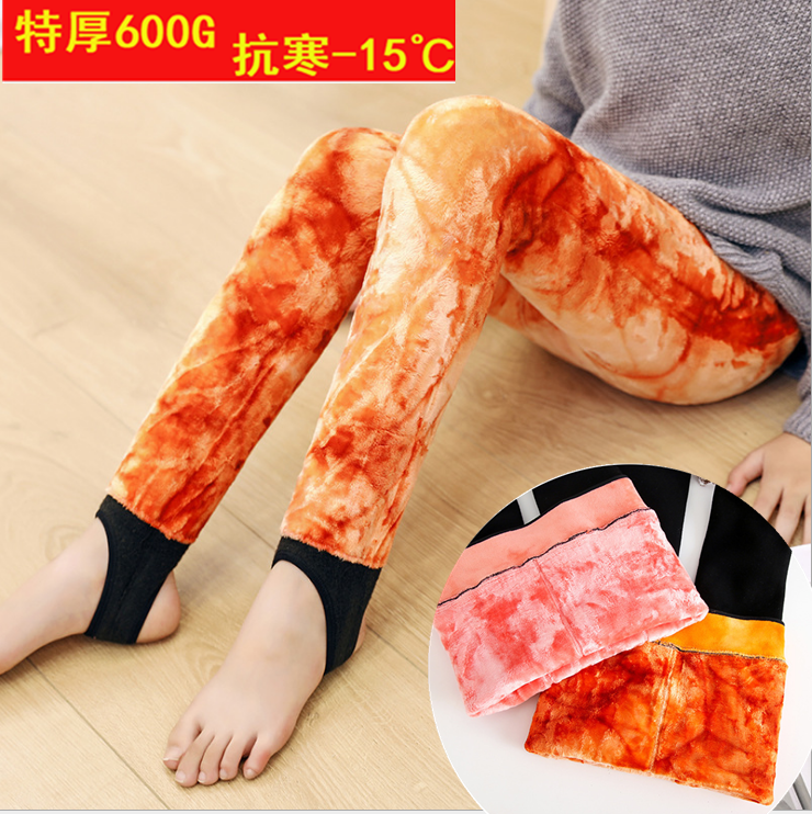 儿童打底裤特厚冬季加厚加绒女童保暖裤北方600g踩脚寒冬裤子超厚