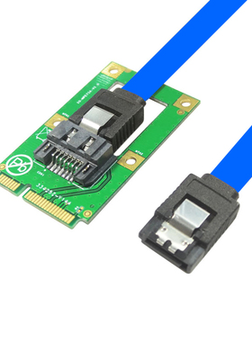 MSATA转SATA转接卡 MINI SATA转7pin 硬盘SATA接口扩展卡