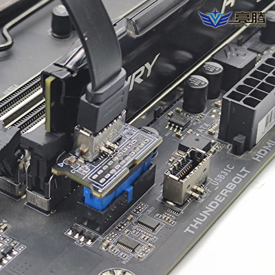 包邮主板usb3.0前置20转接头