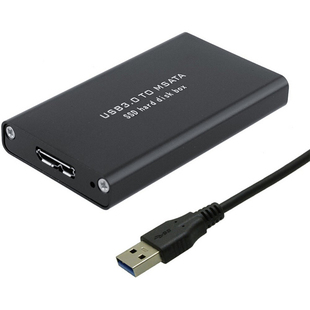 MSATA SSD转USB3.0移动硬盘盒MSATA硬盘盒MSATA转USB3.0硬盘盒
