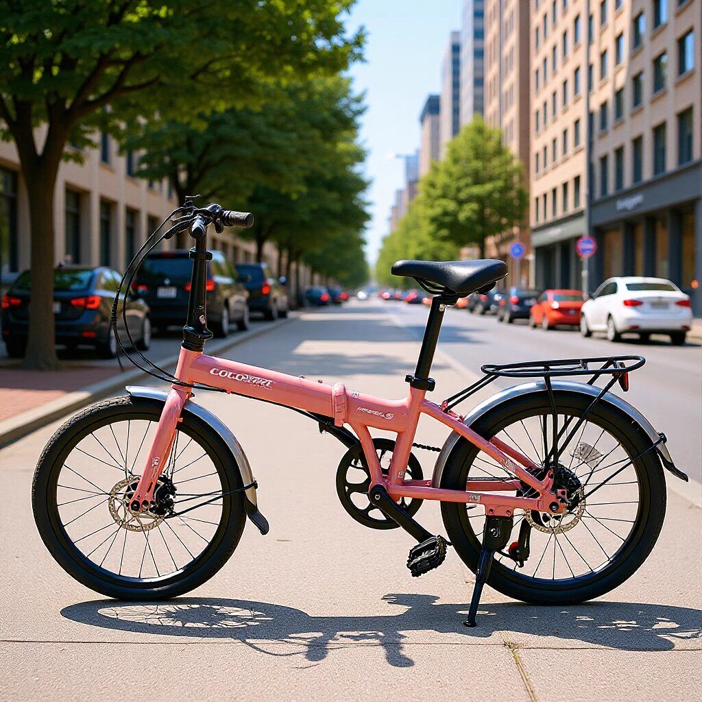 gogobike构构20英寸轻便折叠便携城市休闲自行车女成人7速通勤车