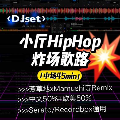 小厅HipHop炸场DJset歌路，酒吧猩猩地堡峡谷镇DJ套曲Trapcn套歌