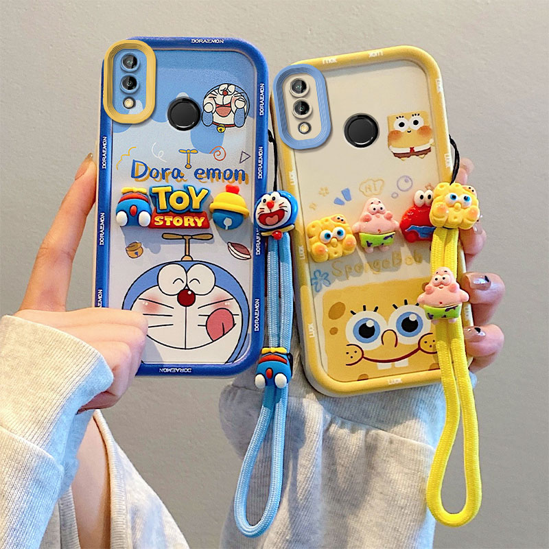 适用于华为Y9 2019手机壳 畅享9Plus硅胶软防摔全包边保护套 个性创意卡通贴公仔男女情侣新款