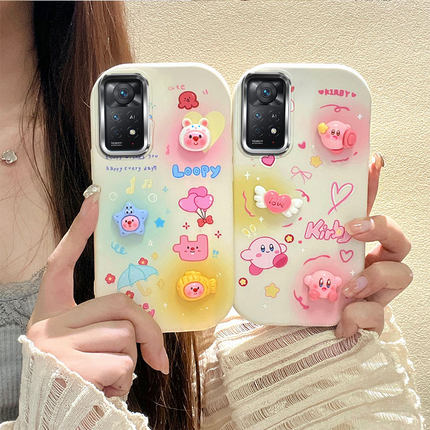 适用于Xiaomi小米Redmi Note11Pro+ 5G India手机壳 贴公仔可爱保护套 电镀边框TPU全包软壳